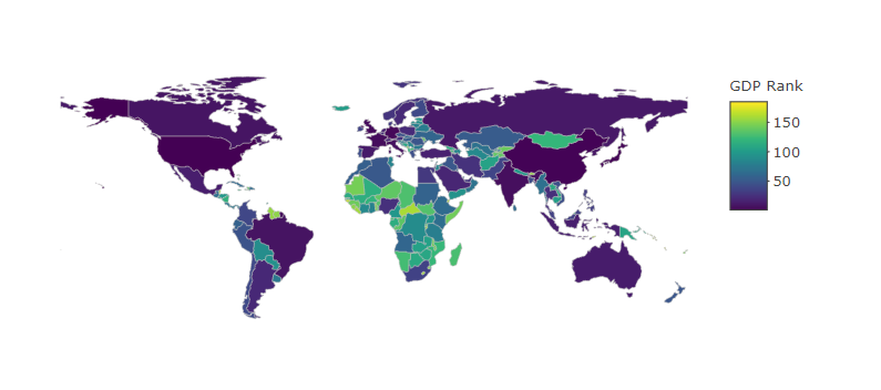 Choropleth with multi-colored scale