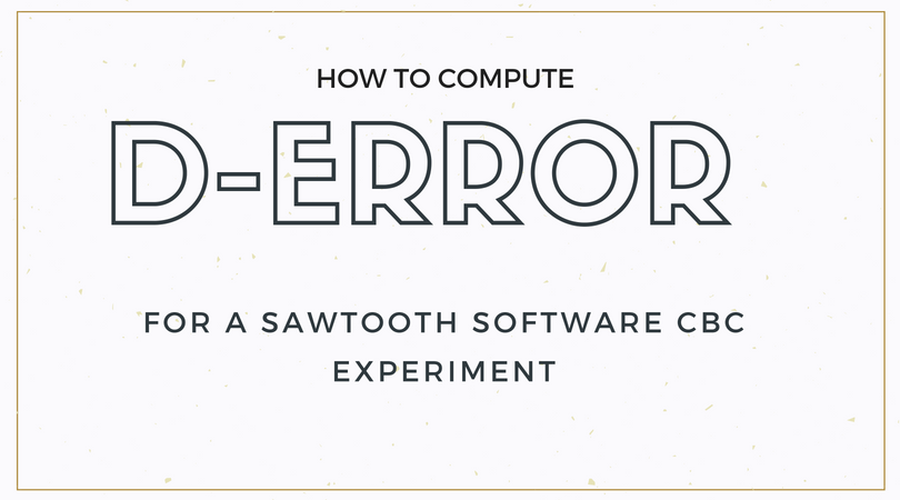 D-error sawtooth cbc