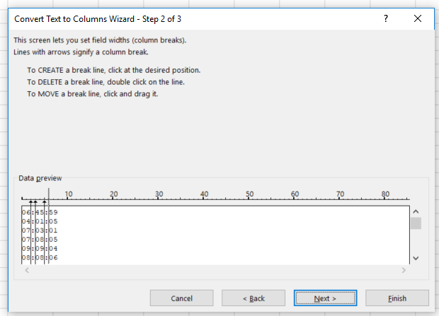 How to split text strings in Excel