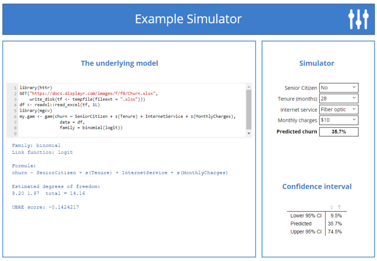 Building Online Interactive Simulators for Predictive Models in R ...