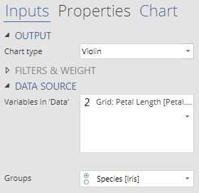 data source - variable and group