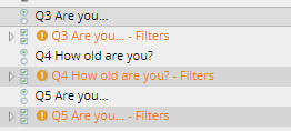 Grouped filters