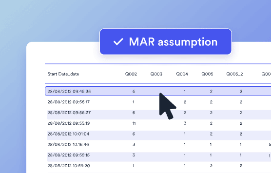 cluster analysis missing data