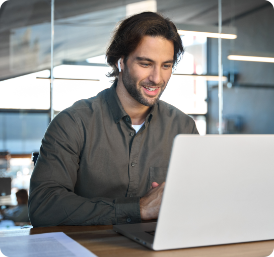 Illustration of Happy Client using Displayr