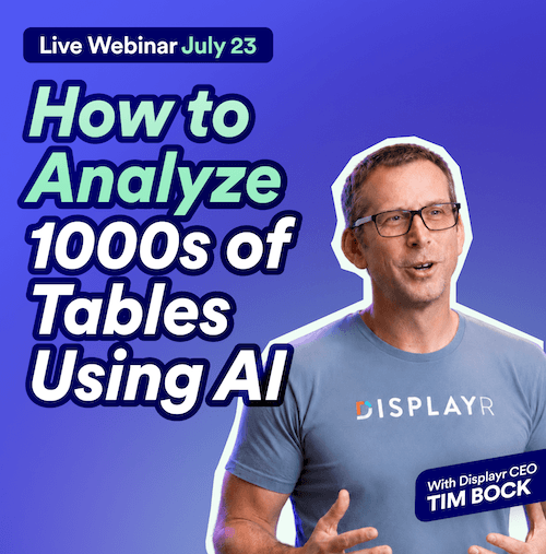 How to Analyze 1000s of Tables Using AI